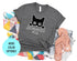 Cat Peeking Shirt, Judging you Silently Shirt, Funny Black Cat Shirt, Gifts for Cats Lover, Cat Mom Shirt, Black Cat T-shirt, Peeking Shirt
