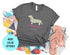 Cute Dachshund Flower Dog Girl T-Shirt - Dachshund Dog Puppy Lover Gift - Funny Dachshund Pet Owner T-Shirt - Dachshund Dog Mom Shirt