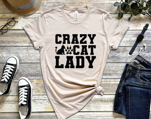 Crazy Cat Lady T-shirt, Funny Cat Shirt, Cat Mom Shirt, Cat Lover Shirt, Cat Mama Gift, Cat Lover Gift, Pet Owner Shirt