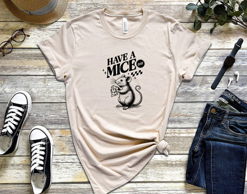 Have A Mice Day T-shirt, Funny Rat Shirt, Funny Mouse Rat Shirt, Rat Girl Summer Shirt, Rat Lover Gift Shirt, Animal Lover Tee
