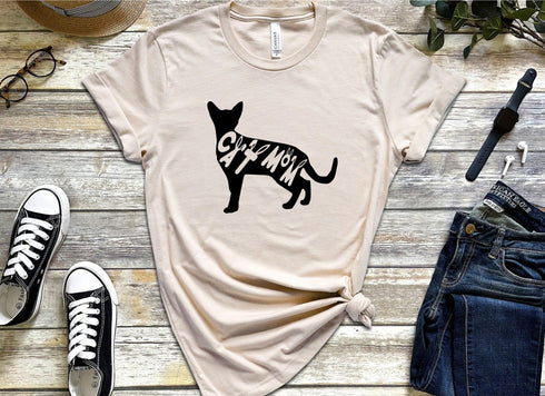 Cat Mom T-shirt, Funny Cat Shirt, Cat Mom Gift, Cute Shit Tee, Cat Mom Shirt, Cat Lover Tee, Kitty Walking T-shirt, Funny Kitty T-shirt