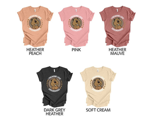 I Freaking Love Groundhog T-Shirt, Cute Groundhog T-Shirt, Animal Lovers Sweatshirt, Unisex Tee, Unique Gift for Groundhog, Groundhog Print