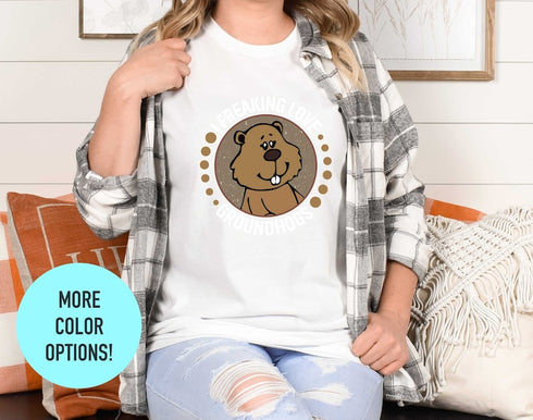 I Freaking Love Groundhog T-Shirt, Cute Groundhog T-Shirt, Animal Lovers Sweatshirt, Unisex Tee, Unique Gift for Groundhog, Groundhog Print
