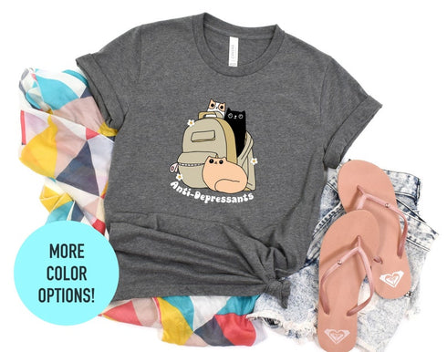Anti Depressants Shirt, Cat Mom Shirt, Cat Mom Life Shirt, Cat Mom Vibes Shirt, Cat Lover Shirt, Fur Mama Shirt, Cat Lover Gift