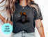 Big Foot and Red Cat Shirt, Funny Sasquatch Shirt, Forest Adventure Graphic Tee, Cat Selfie with Bigfoot, Funny Cat Lovers Tee