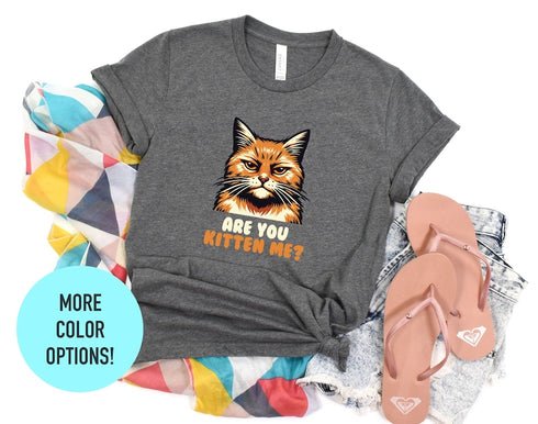 Are You Kitten Me Cat T-shirt, Kitten T-shirt, Funny Shirt, Cat Mom Gift, Cat Lover Shirt, Meow Tee, Funny Cat Shirt, Gift For Her