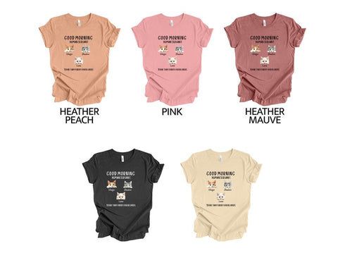 Good Morning Human Servant Shirt, Cat Mom Shirt, Cat Mom Life Shirt, Cat Mom Vibes Shirt, Cat Lover Shirt, Fur Mama Shirt, Cat Lover Gift