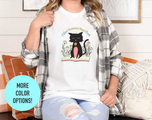 I Don't Understand Stupid People T-Shirt, Animal Lover Tee, Shirt for Cat Lover, Floral Kitty Tee, T-Shirt Outdoor for Women, Lovers Shirt