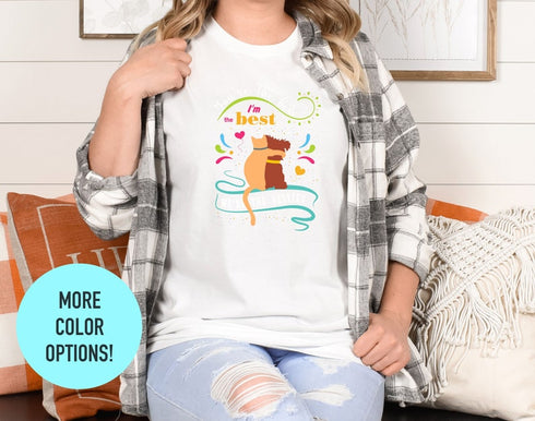 Besties Cat And Dog T-shirt, Bestie Matching Tee, Best Friends Shirt, Best Friend Tee, Cat Lover Shirt, Dog Lover Tee