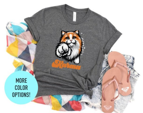 Funny Karma Cat Tee, Women's Cat Shirt, Cat Lovers Gift, Birthday Gift Shirt, Cute Cats Shirt, Funny Kitten Shirt, Funny Karma Cat Tee