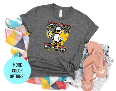 Don't Duck With me Shirt, Duck With Knife Meme, Duck Lover Gift, Duck Mom Shirt, Cute Duck Shirts For Her, Funny Duck Shirt, Pet Lover Shirt