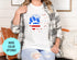 American Flag Accent Cat Paws Shirt , Funny Cat Shirt, Cat Lover Gift, Cat Mom Shirt, Cat Foot Prints For Her, Funny, American Flag Shirts