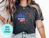 American Flag Accent Cat Paws Shirt , Funny Cat Shirt, Cat Lover Gift, Cat Mom Shirt, Cat Foot Prints For Her, Funny, American Flag Shirts