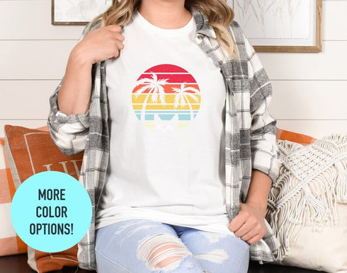 Funny Cat Shirt, Vintage Cat Shirt, Women's Cat Shirt, Birthday Gift Shirt, Cute Cats Shirt, Funny Kitten Shirt, Funny Shirts, PalmTreeShirt