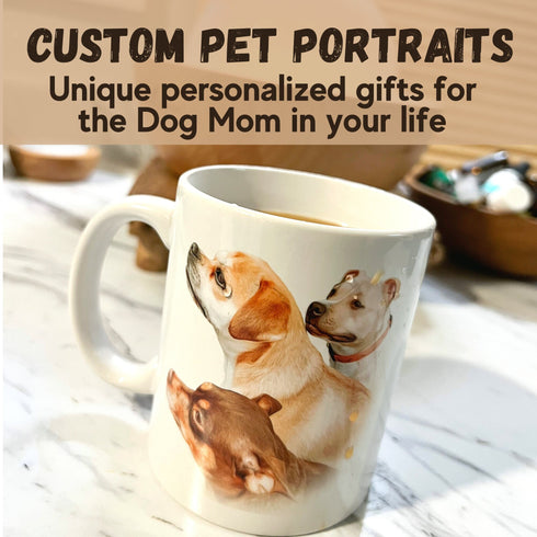 Custom Pet Mug Using Pet Photo. Custom Dog Mug. Personalized Pet Mugs. Dog Mom Mug. Personalize mug with a pic of your pet.