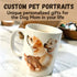 Custom Pet Mug Using Pet Photo. Custom Dog Mug. Personalized Pet Mugs. Dog Mom Mug. Personalize mug with a pic of your pet.