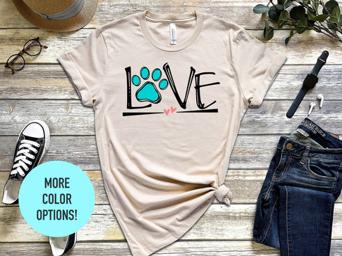 Dog Love Shirt for Dog Lover, Cute Dog Love T-Shirt for Wife, Dog Gift for Dog Lovers!