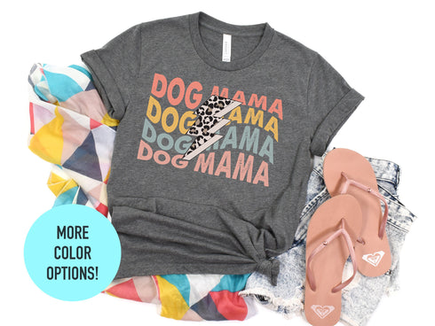 Dog Mama Lightning Bolt T-Shirt, Cute Dog T-Shirt for Wife, Dog Gift for Dog Lovers, Dog T-Shirt!