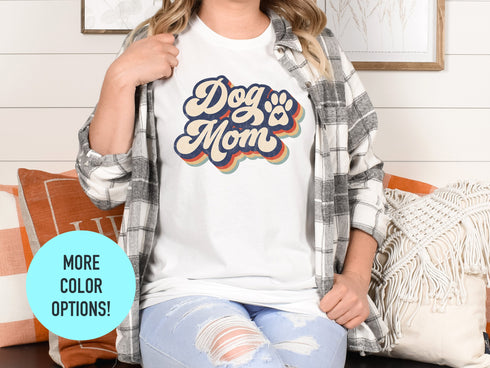 Dog Mom Paw T-Shirt, Cute Dog T-Shirt for Wife, Dog Gift for Dog Lovers, Dog T-Shirt!