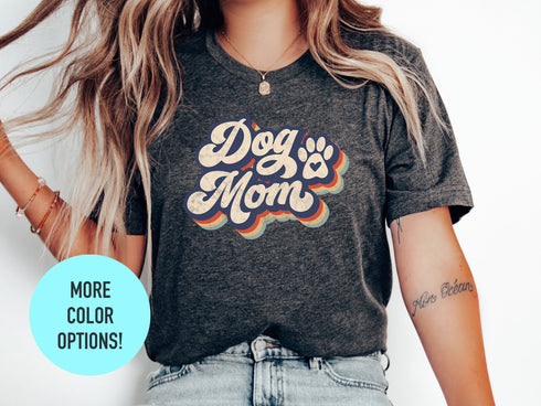Dog Mom Paw T-Shirt, Cute Dog T-Shirt for Wife, Dog Gift for Dog Lovers, Dog T-Shirt!