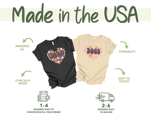 Dog Tshirts For Women | Dog Mom Tshirt | Fur Mama Shirt | Dog Owner Tshirt | For Dog Lover | Floral Dog Lover Shirt | For Dog Lover Gift |