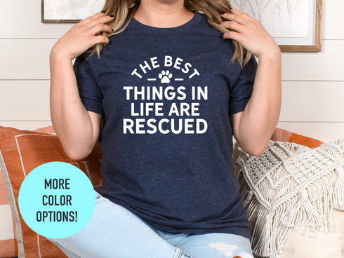 Dog Rescue Shirt, Animal Rescuer Shirt, Rescue Dog Tshirt, Paw Print, Dog Paw T-shirt, Animal Rescue, Fur Mama, Dog Lover Gift, Adopt A Dog
