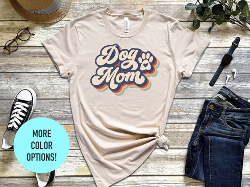 Dog Mom Paw T-Shirt, Cute Dog T-Shirt for Wife, Dog Gift for Dog Lovers, Dog T-Shirt!