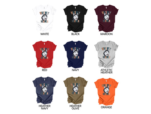 Husky Dog Mama Shirt, Pet Mom Gift for Husky Dog Lovers, Husky Dog Owner Shirt, Husky Dog Mama Tee, Husky Dog Lover Shirt, Fur Mama