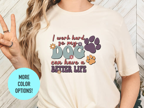 Dog Mom T-shirt Gift, Dog Owner Gift, Dog Mom Tee, Dog Mom Shirts, Gift For Dog Lover, Dog Lover T-shirt, Canine Mom Shirt, Fur Mama tee