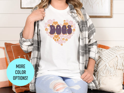Dog Tshirts For Women | Dog Mom Tshirt | Fur Mama Shirt | Dog Owner Tshirt | For Dog Lover | Floral Dog Lover Shirt | For Dog Lover Gift |