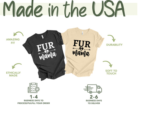 Fur Mama Shirt, Dog Mom Shirts, Mothers Day Shirt, Dog Mom Gift, Dog Lover Shirt, Dog Mom T-Shirt, Dog Mama Shirts,Mothers Day Gift,Xmas Mom