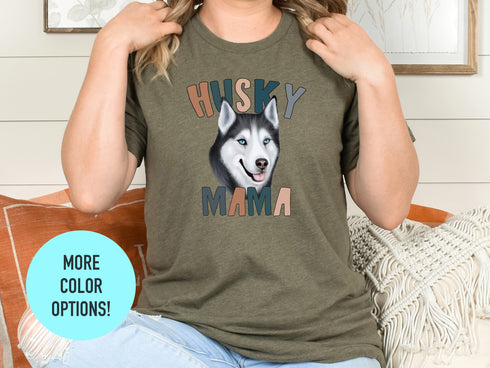 Husky Dog Mama Shirt, Pet Mom Gift for Husky Dog Lovers, Husky Dog Owner Shirt, Husky Dog Mama Tee, Husky Dog Lover Shirt, Fur Mama
