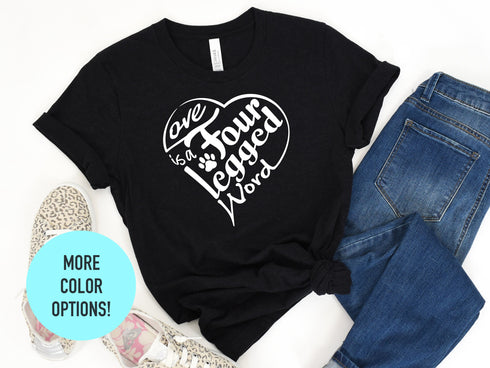 Four Legged Unisex Pet Shirt, Dog Mom Shirt, Dog Mom, Gift For Dog Dad Tee, Gifts For Moms, New Puppy Gift, Dog Lover Gift, Fur Mama Tshirt