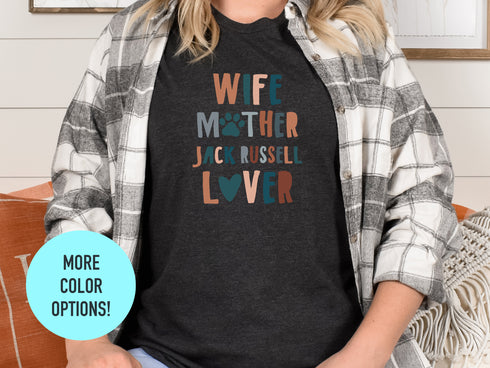 Jack Russell Terrier Shirt, Jack Russell Tee Tshirt, Hipster Dog Tshirt, Nerd Dog Mama Gift, Dog Mom Shirt Gifts, Dog Lover Gift for Dog Mom